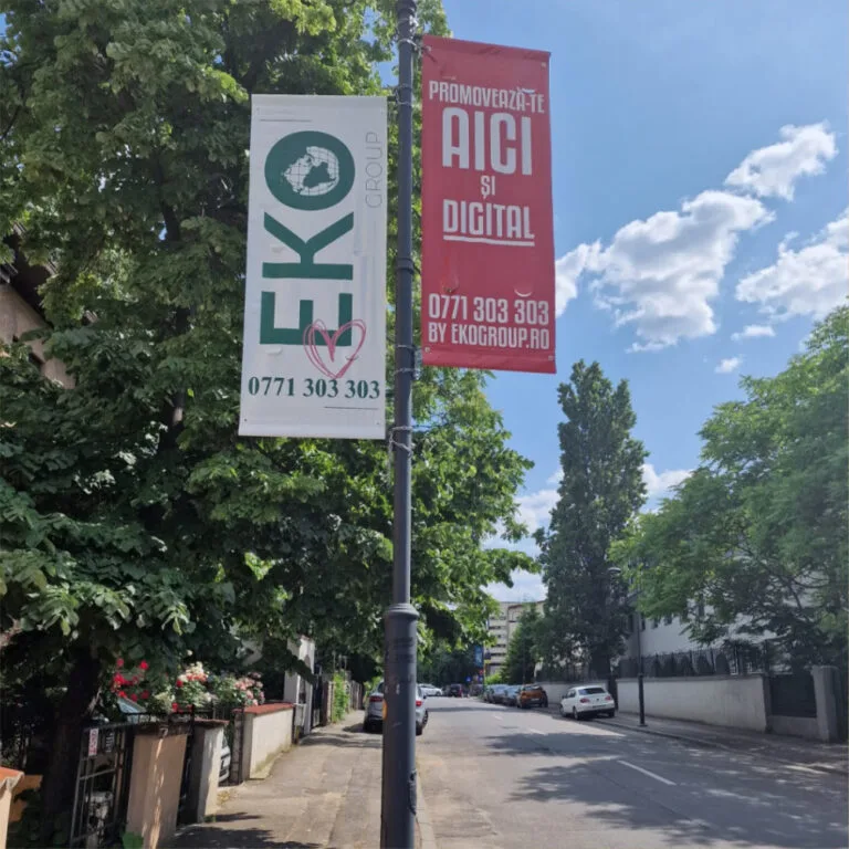 Vizibilitate Non-Stop cu Serviciul de Închiriere Steaguri Direcționale Eko Group